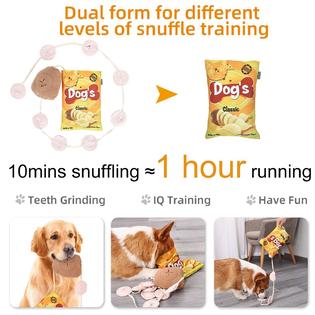 quebran interactive dog toys snuffle mat for dogs, chips dog