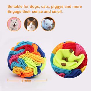 Ablechien ablechien snuffle ball - for dogs encourage natural foraging  skills, toys for boredom and stimulating puzzle with storage bag