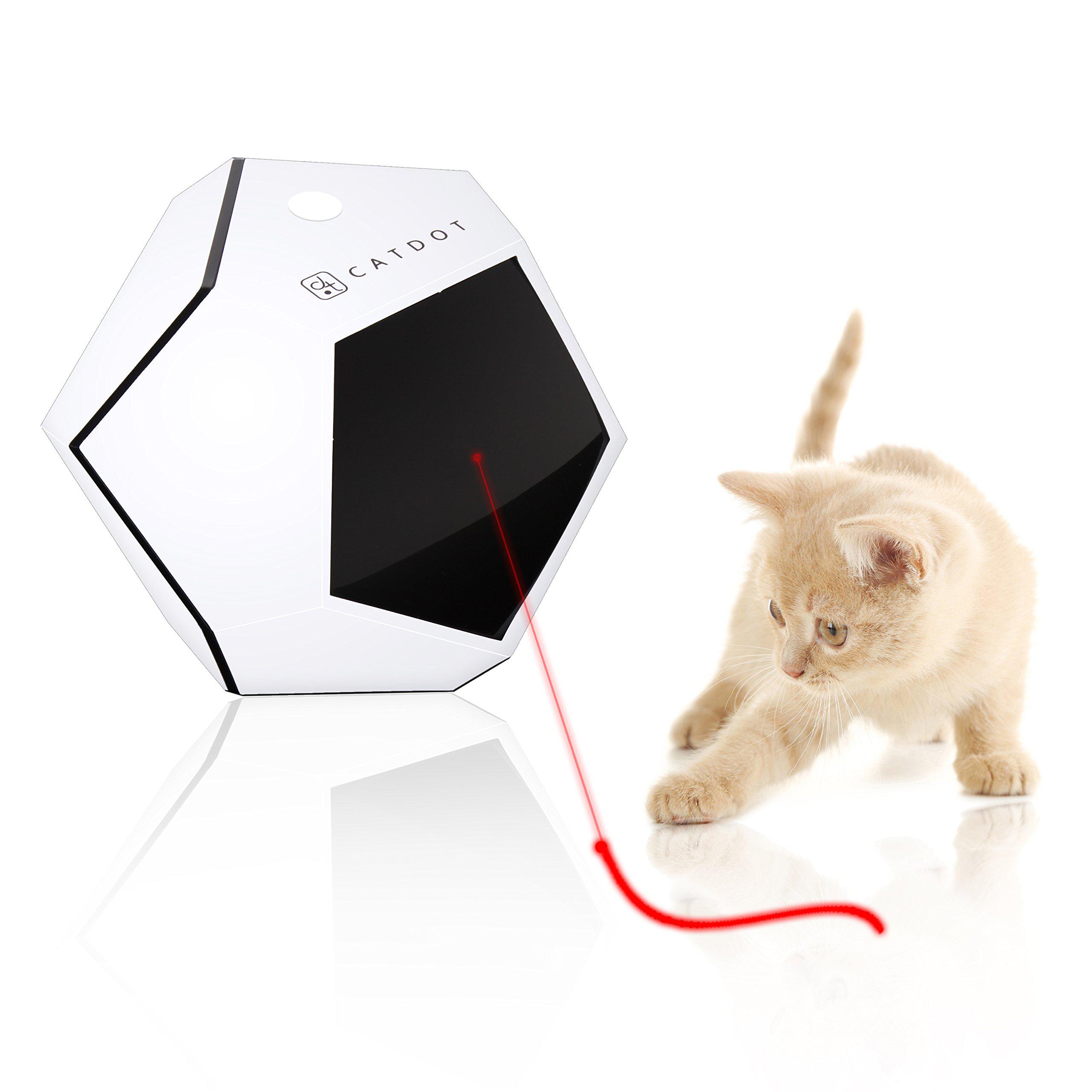 serenelife automatic cat cube toy - electronic rotating & moving teaser machine for interactive & smart sensory pet play - au