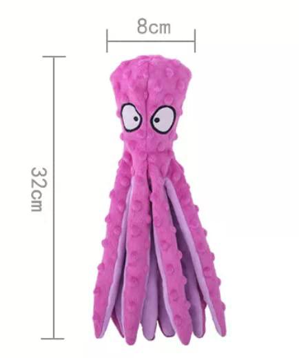 Laytek Squeaky Octopus Dog Toys For