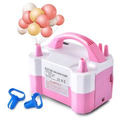 yikeda electric air balloon pump, portable dual nozzle electric balloon inflator/blower for party decoration,used to quickly 