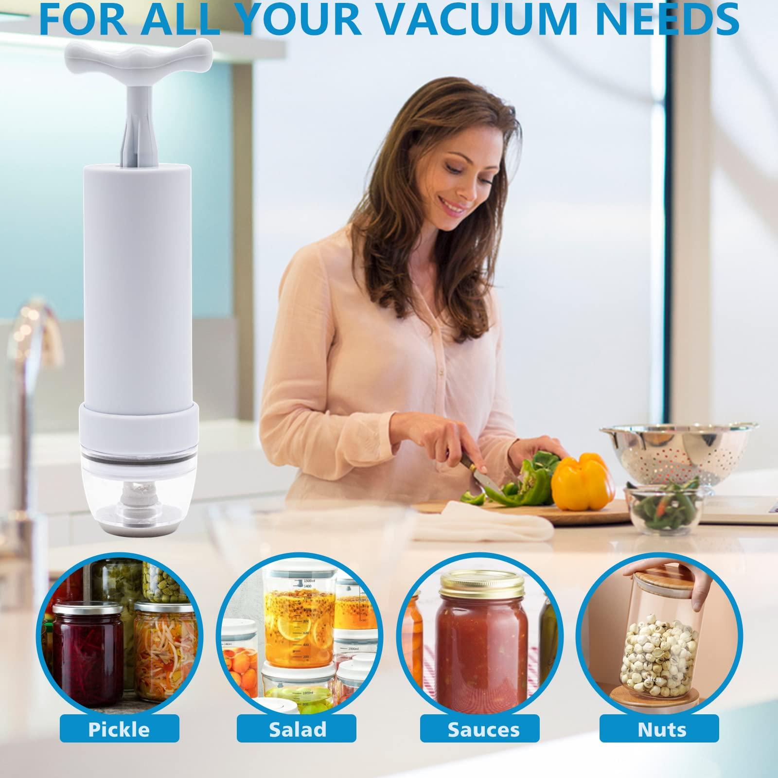 buvlivu mason jar vacuum sealer and accessory hose compatible with foodsaver vacuum sealer portable hand pump vacuum sealer for jars 