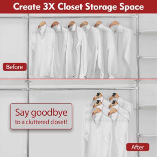 latoxcaa space saver for hangers, 20pcs premium closet space
