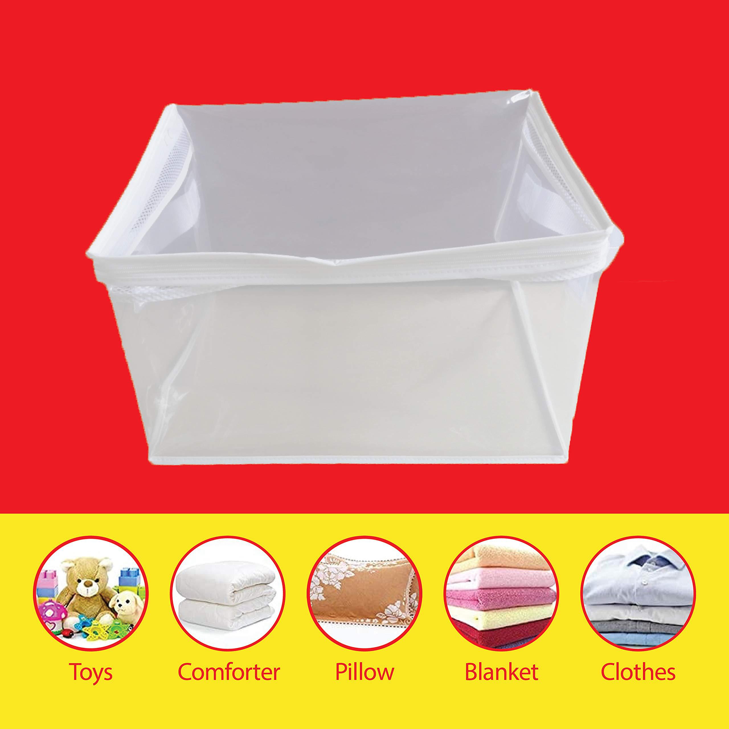 Shiny Select extra large big 10 gallon size clear plastic totes