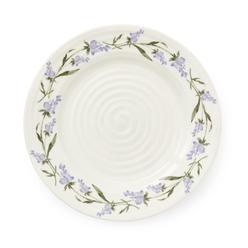 American Atelier portmeirion sophie conran lavandula salad plate, 8-inch ceramic plate, white porcelain plate for kitchen, lavender sprig bord