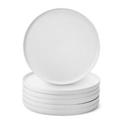 Brew To A Tea btat- white dinner plates, set of 6, 10.6 inch, white porcelain, white plate set, plates, dinner plates, plates set, restaura