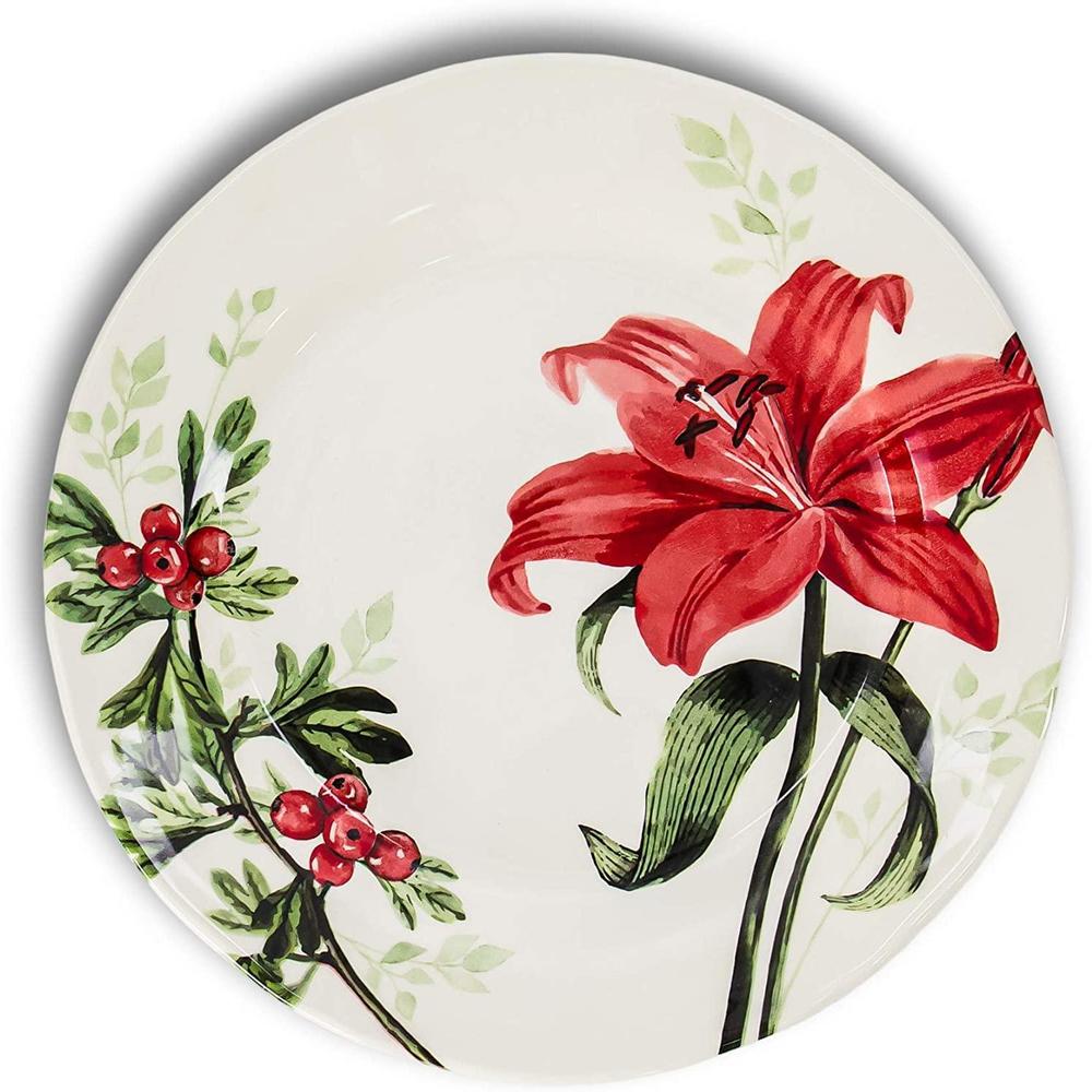 Tudor England tudor 12-piece premium quality round porcelain dinnerware set, service for 4 - rosemary, see 10 designs inside!