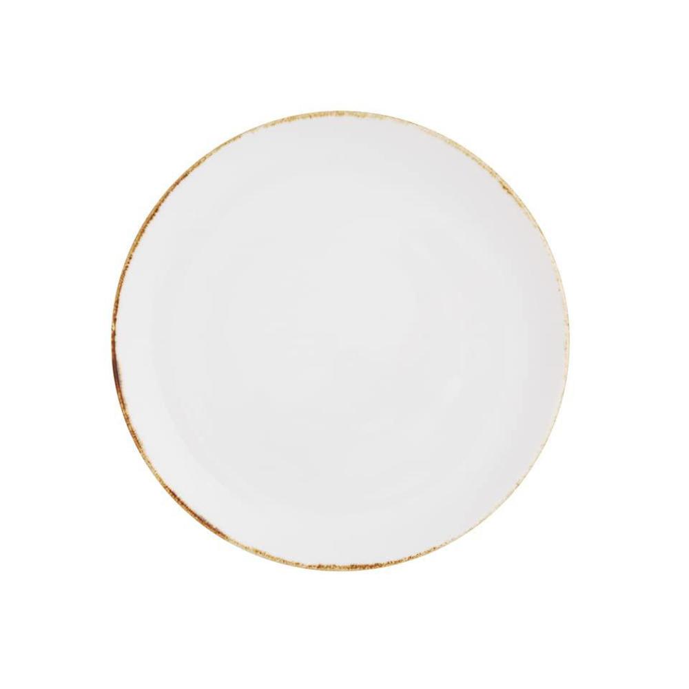 fortessa d&v salt serena coupe plate, 6.5-inch, set of 4, white