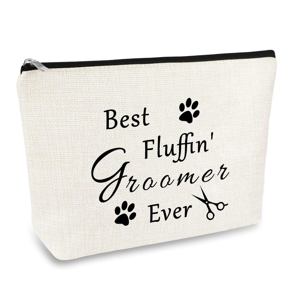 Mikela dog groomer gift for women makeup bag grooming gift cosmetic bag pouch pet groomer gift dog groom gift dog stylist gift chris