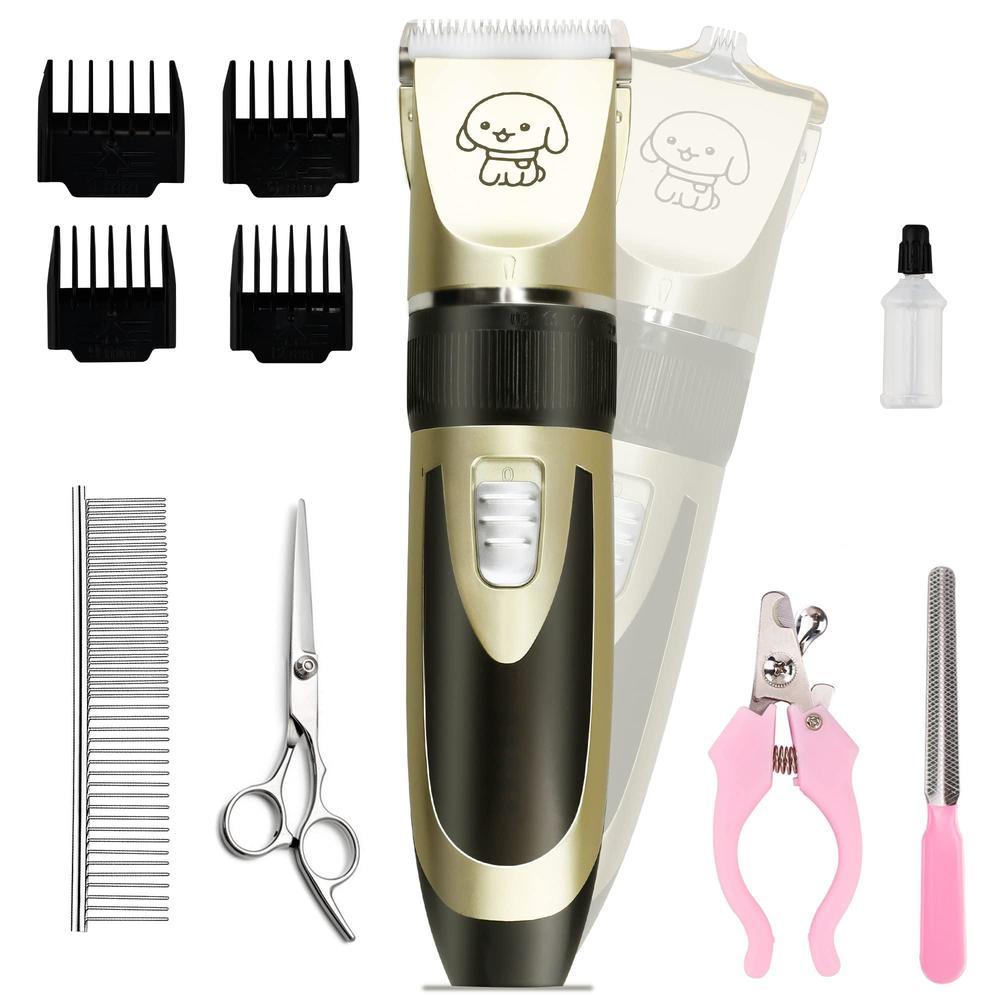 damgoo 2 in 1 pet paw hair trimmer for medium and large dogs electric cat hair clipper for thick coat cordless puppy grooming