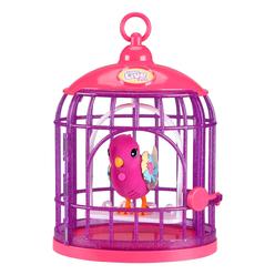 Little Live Pets - Lil\' Bird & Bird Cage, New Light Up Wings with 20 + Sounds, and Reacts to Touch
