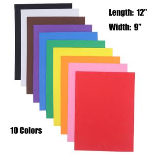OISAKLD oisakld 10 pack eva color foam 9x12 inch eva craft foam 2mm eva foam  sheets for diy handcraft crafts project