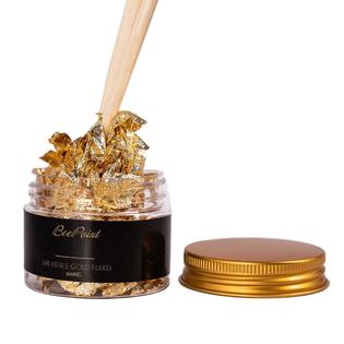 BeePoint beepoint 24k edible gold foil flakes - 100mg gold flakes