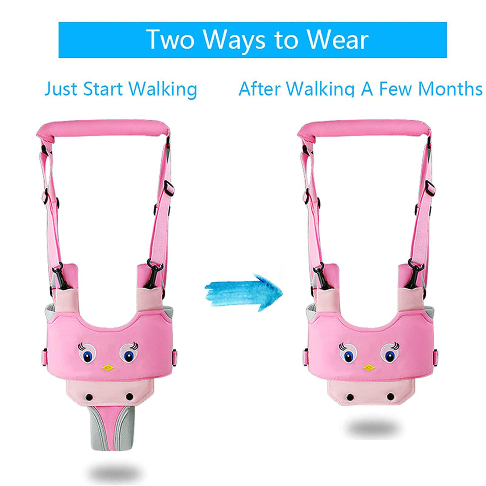 iulonee baby walker, handheld kids toddler walking harness helper assistant protective belt child activity walker adjustable 