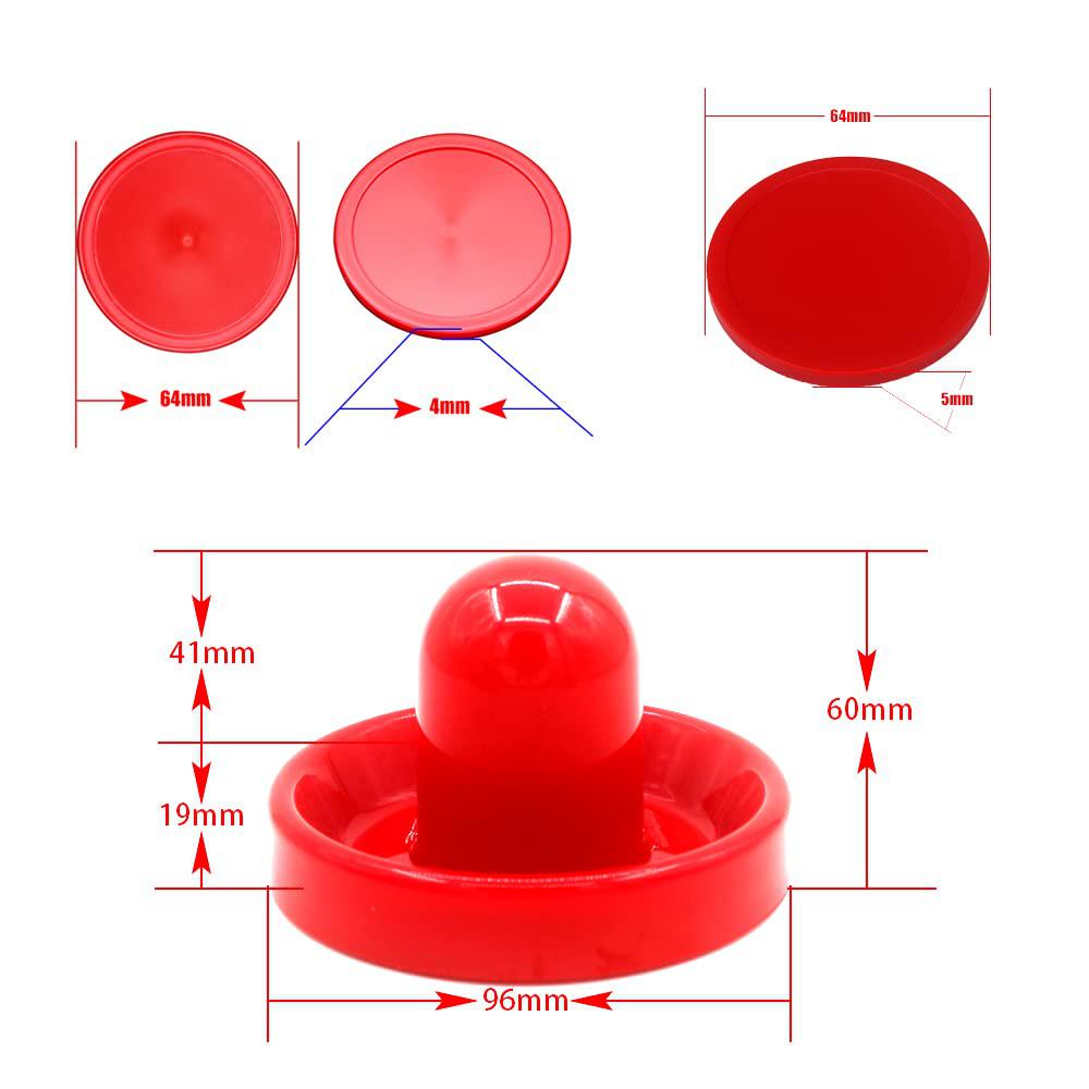 bqspt air hockey pucks and paddles,air hockey pushers and pucks,goal handles paddles replacement accessories for game tables 