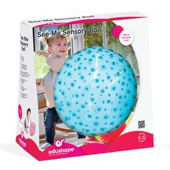 Edushape The Original Sensory Ball for Baby - 7" Transparent Blue Color Baby Ball That Helps Enhance Gross Motor Skills for Kids