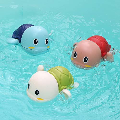sephix bath toys for toddlers 1-3, cute swimming turtle bath toys for 1 2 year old boy girl gifts, water pool toys for baby t