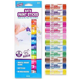 Tub Works tub works bath paint sticks bath toy, 12 count, nontoxic,  washable bathtub paint for kids & toddlers
