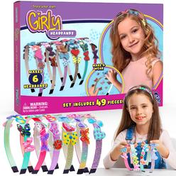 PURPLE LADYBUg Headband Making Kit - great gifts for girls 8-12 Years Old & girls Toys Age 6-8 - Arts and crafts for Kids Ages 8