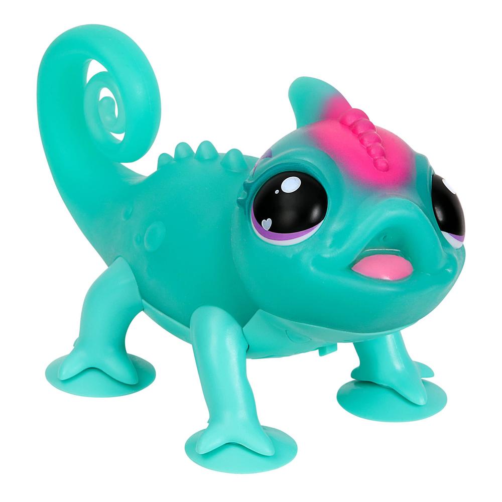 little live pets chameleon - interactive color-changing light-up toy with 30+ sounds & emotions, repeats back, beat detection