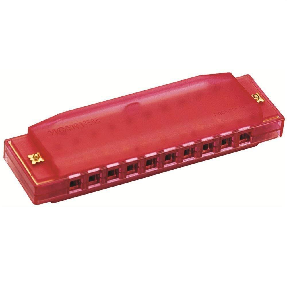 Hohner kids clearly colorful translucent harmonica, assorted colors