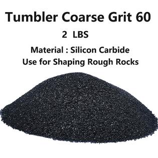 baidoon 2 lbs rock tumbler grit for step 1 tumbling stones, tumbler media  grit,rock polishing