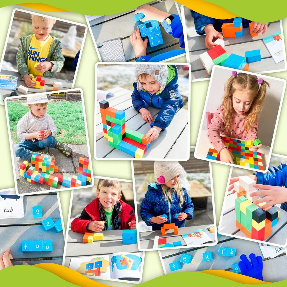 Toylogy 48pcs magnetic blocks for toddlers toys, large magnetic cube toys for sensory stem education preschool magnet toys for 3 4 5 