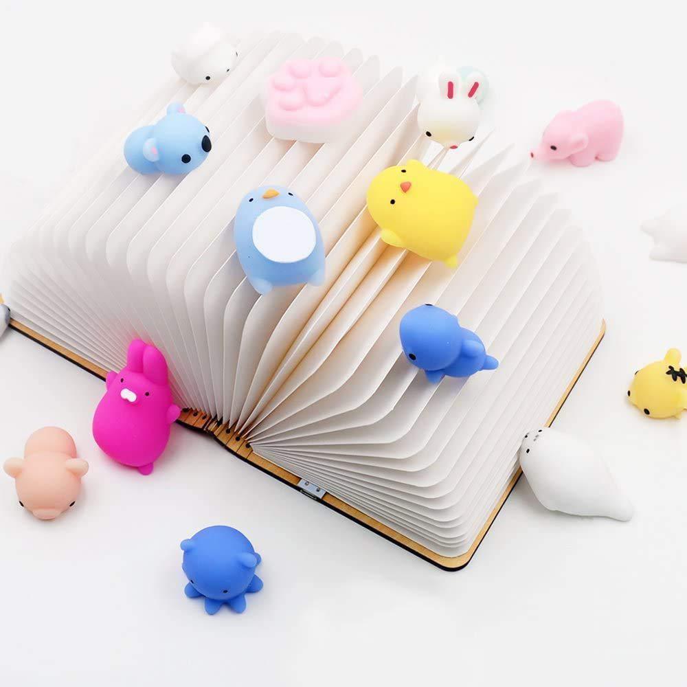 pokonboy 30 pcs squishies mochi toys, mini kawaii squishy animals squeeze stress relief toys easter basket stuffers easter th