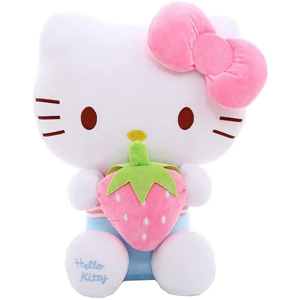 norbio hello kitty plush toys, cute soft doll toys, birthday gifts for girls (30cm, pink a)