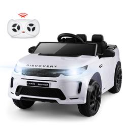 teoayeah 12v lithium battery powered licensed land-rover electric car for kids, longer playtime, parent remote control ride o