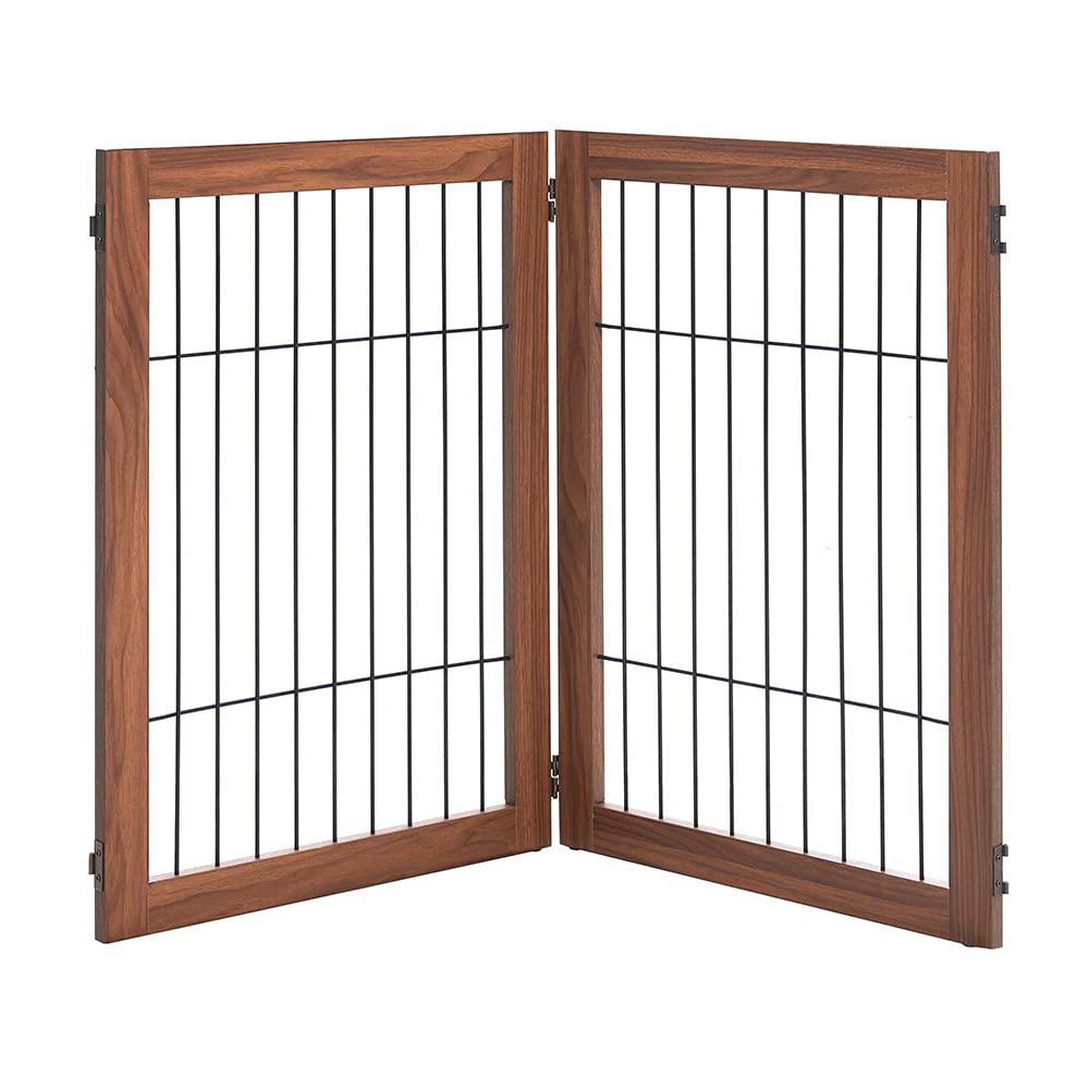 beenbkks extension panels for extra wide pet gate playpen, freestanding dog gate outdoor indoor use, foldable pet barrier fen