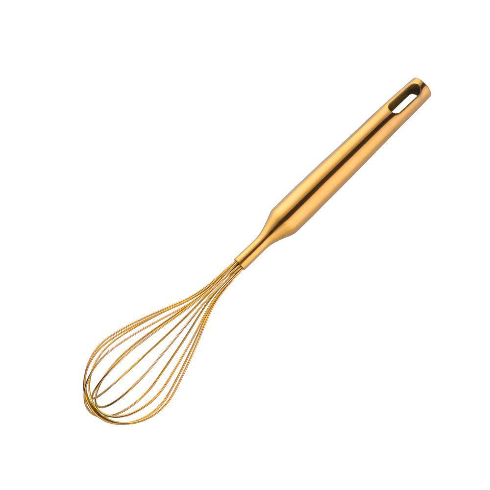 Buy THINGS? whisk,11.81 inch gold 18/8(304) stainless steel egg frother/blender,utensils for blending, whisking, beating, stirring