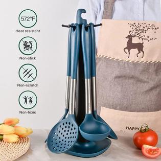 de\'velo de'velo kitchen cooking utensils sets 7pcs silicone