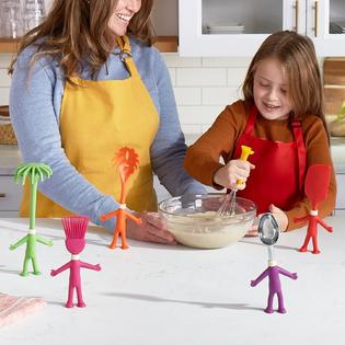 centervs kitchen utensils set in human-shape- 6 pcs cute kitchen accessories,  cooking gadgets, funny gift