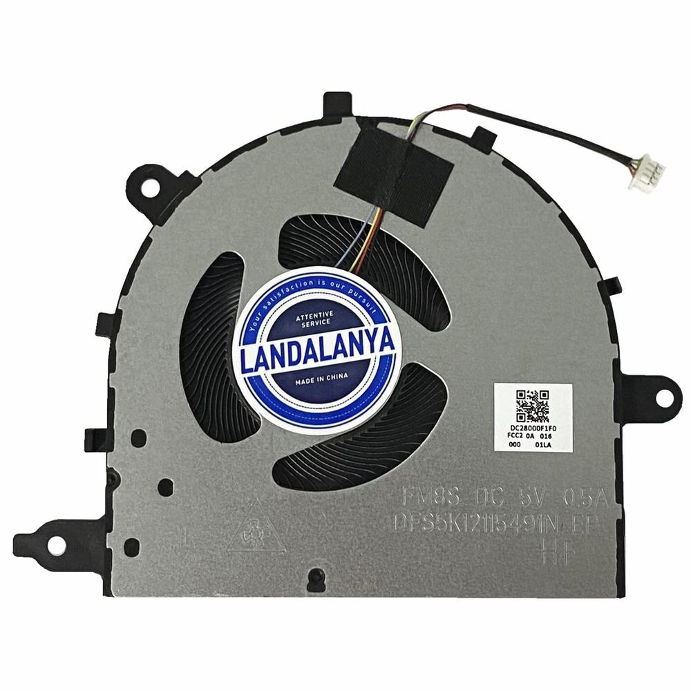 landalanya replacement new laptop cpu cooling fan for lenovo xiaoxin 15-are 2020 ideapad 5-15itl05 ideapad 5-15alc05 5-15are0
