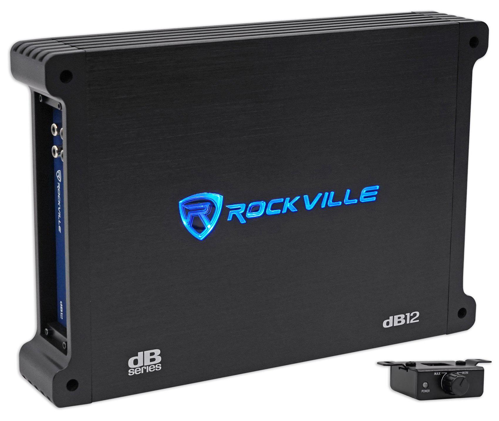rockville db12 2000 watt peak/500w rms mono 2 ohm amplifier car amp