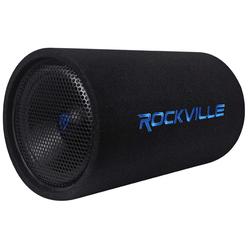 rockville rtb12a 12" 600w powered subwoofer bass tube + bass remote , black