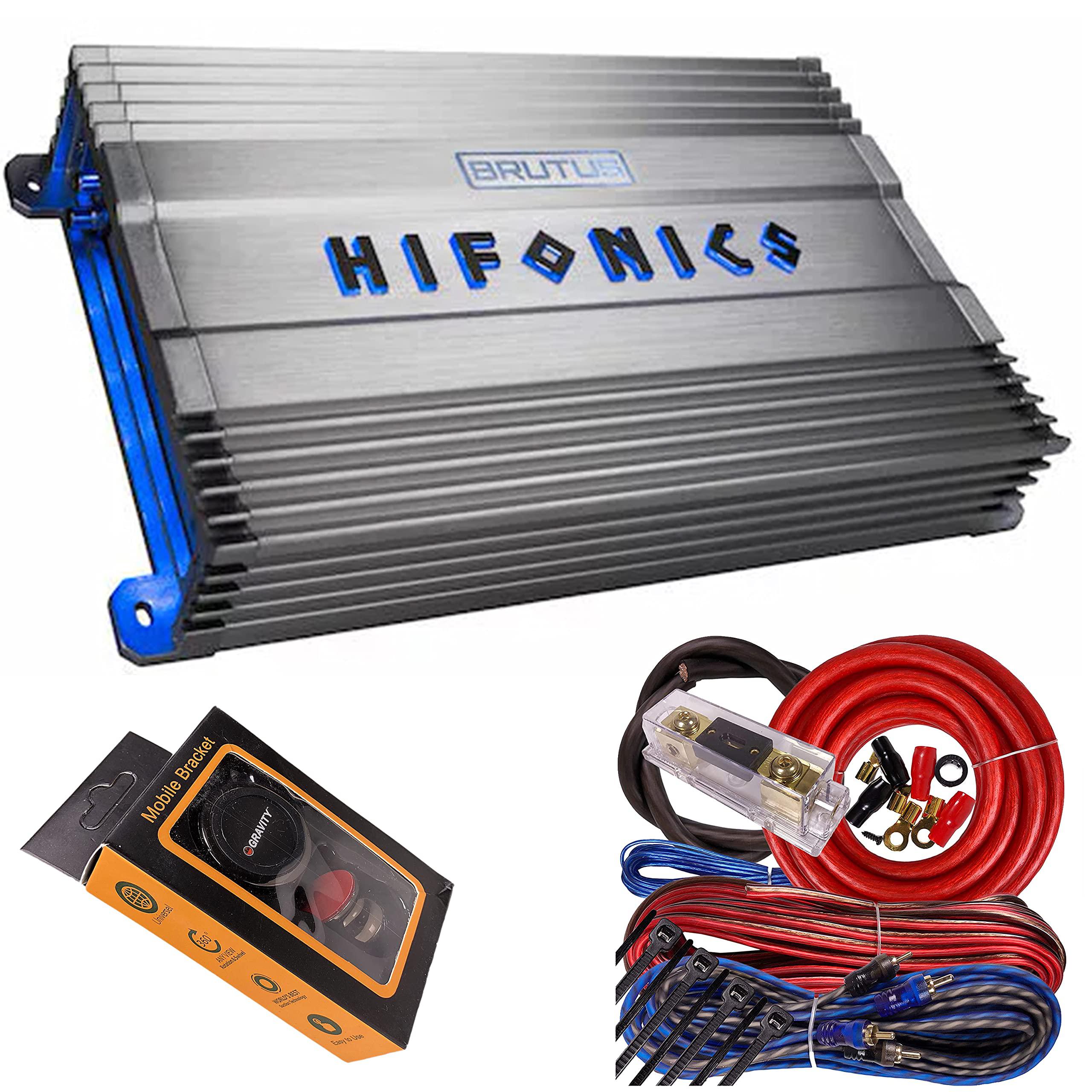 hifonics bg-1300.1d brutus gamma 1 channel super d class 1300 watt car audio sound system subwoofer speaker amp amplifier wit