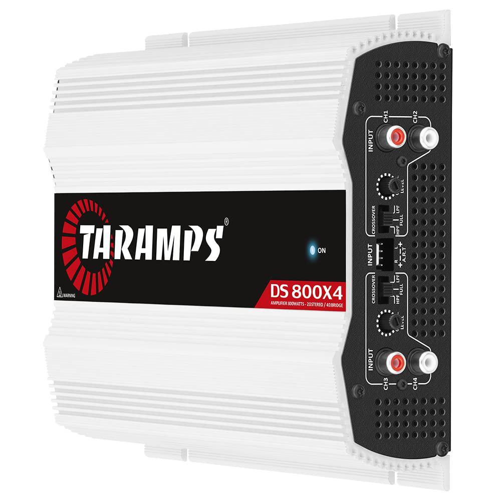 Taramp\'s taramps ds 800x4 2 ohms 800 watts rms multichannel amplifier car audio 4 channels bridgedable class d aluminium high power fu