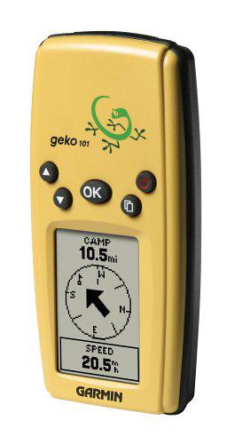 garmin geko 101 waterproof hiking gps (yellow)