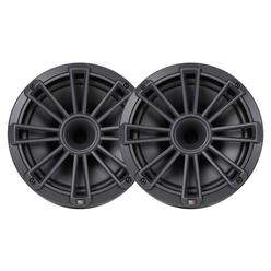 mb quart nh2-120 nautic 8 inch marine compression horn speakers. black, silver and white grills included