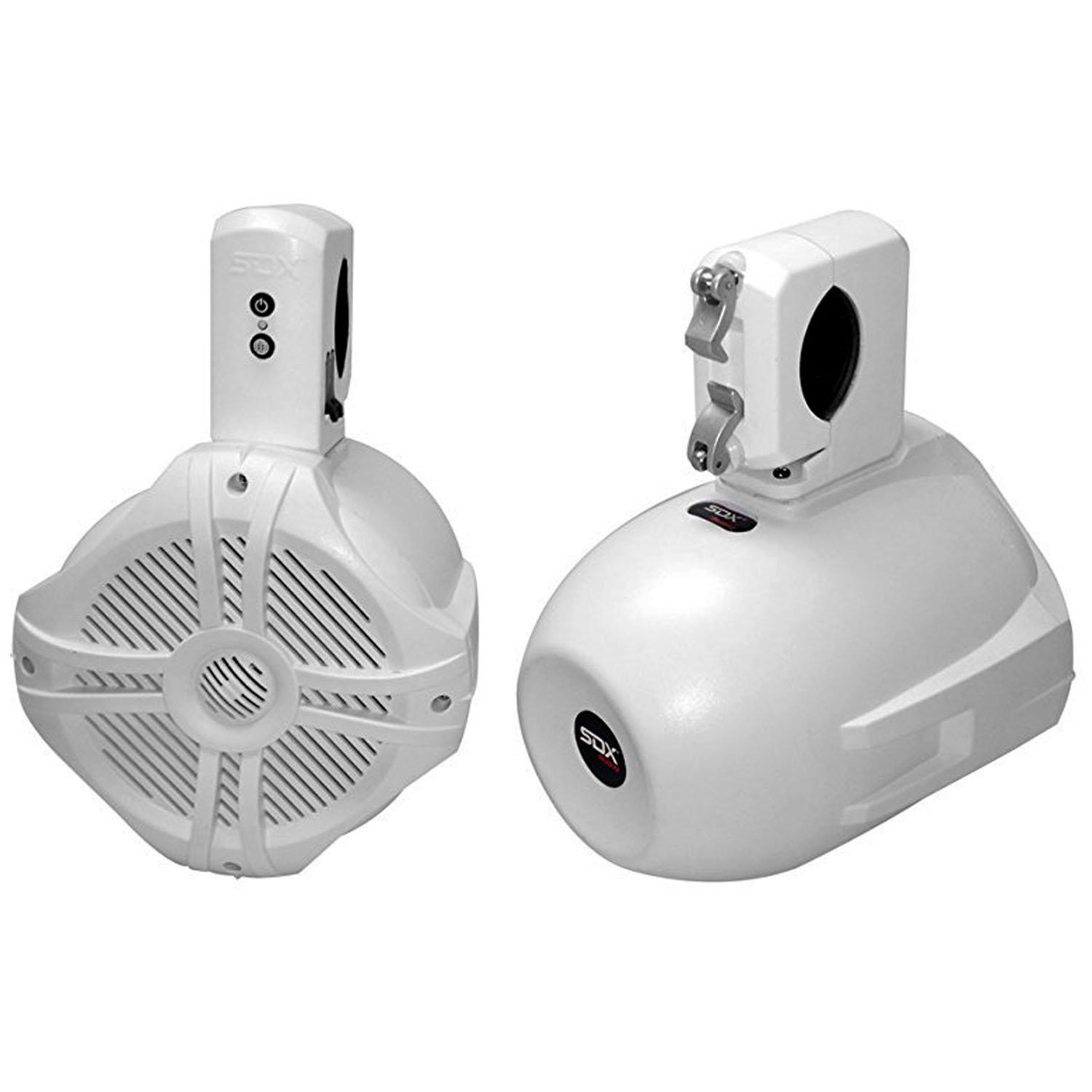 Sondpex sdx pro audio - 6.5 inch 250w wireless marine speaker system (pair) - wakeboard tower/waketower and rollbar/rollcage compatib
