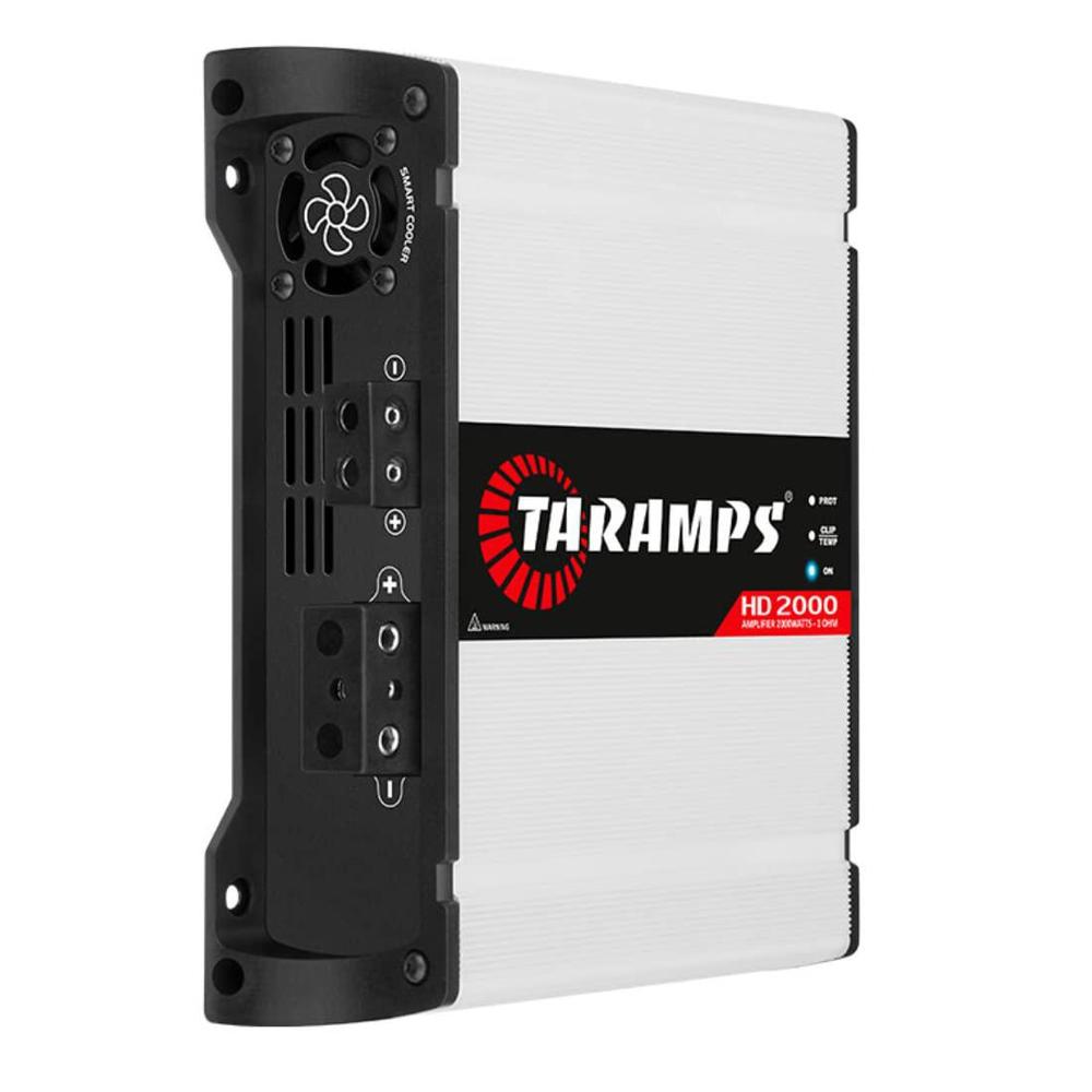 taramps hd 2000 1 channel 2000 watts rms amplifier 1 ohm car audio amplifier bass boost, monoblock, subwoofer, led indicator 