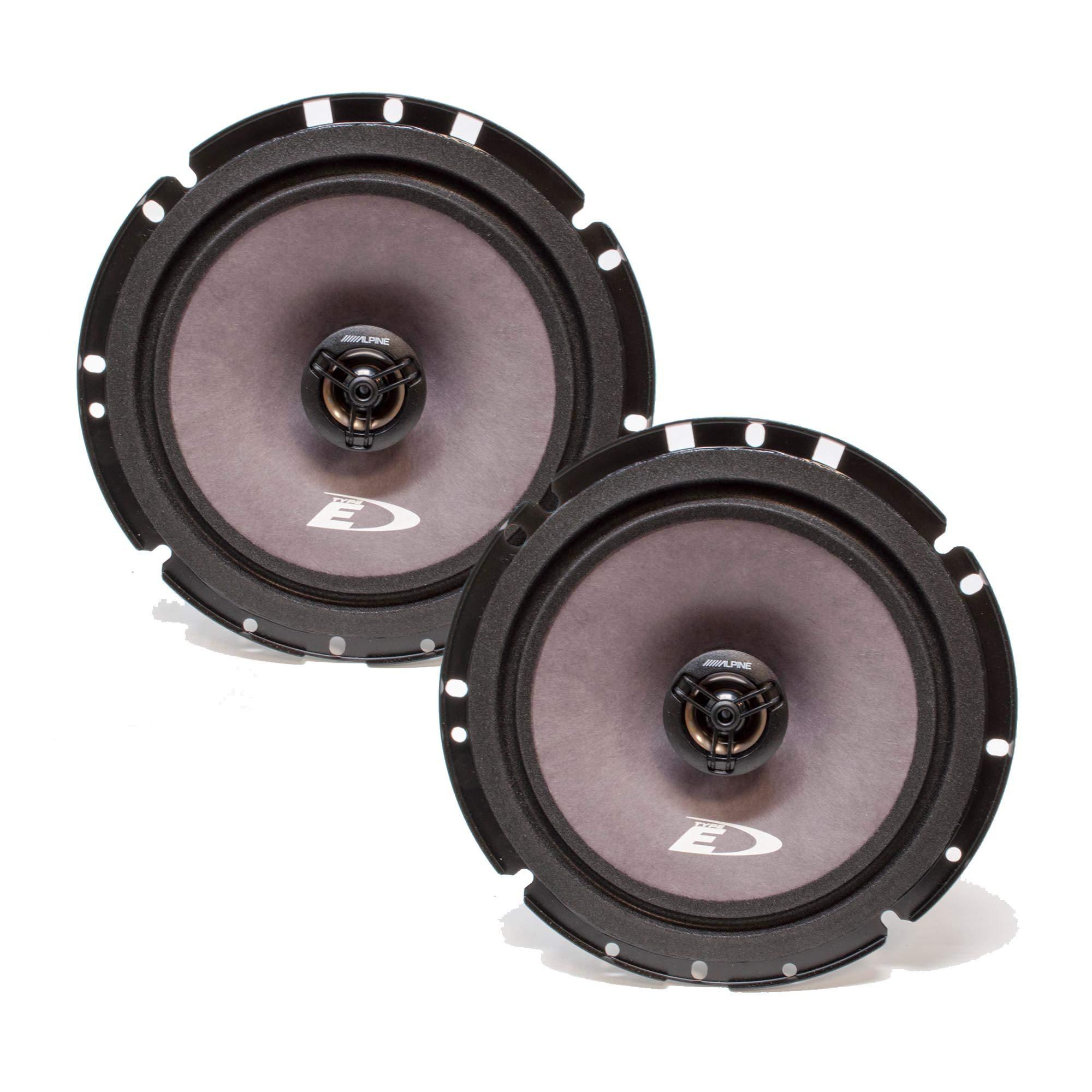 alpine pair sxe-1726s 6.5" 220 watt 2-way car audio coaxial speakers