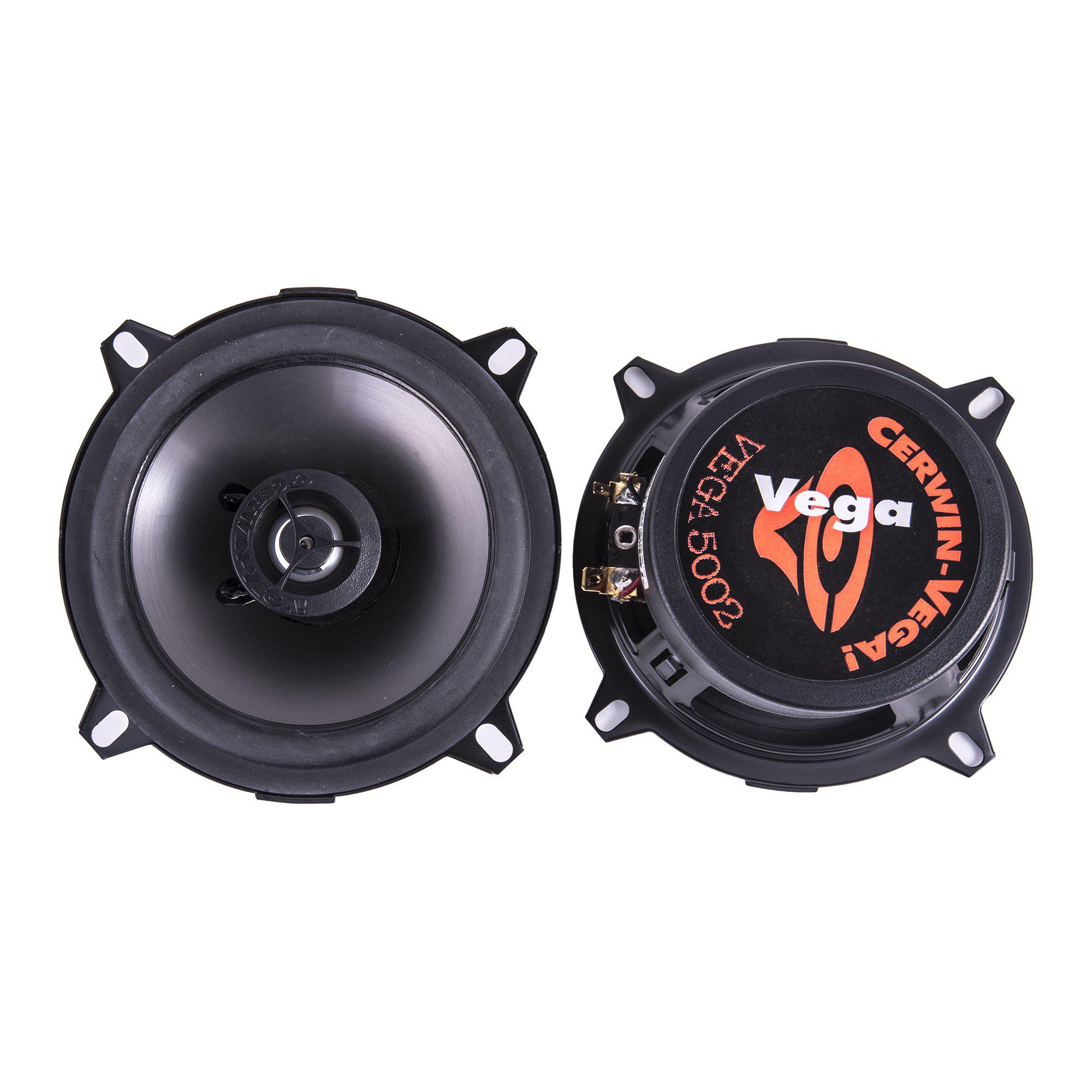 cerwin-vega vega 5002 - car speaker - 50 watt - 2-way - coaxial - 5.25"