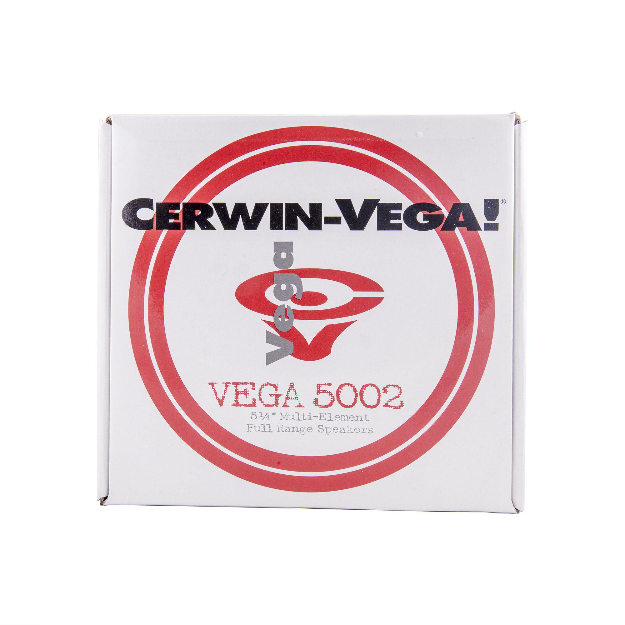 cerwin-vega vega 5002 - car speaker - 50 watt - 2-way - coaxial - 5.25"