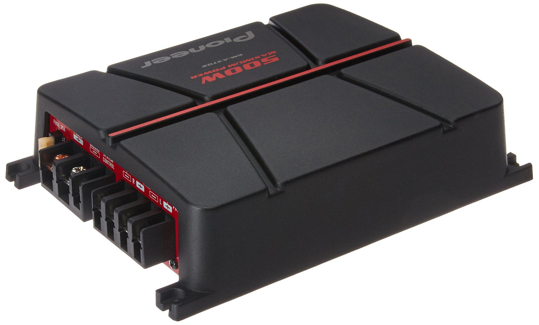 pioneer gm-a3702 2-channel bridgeable amplifier ,black/red