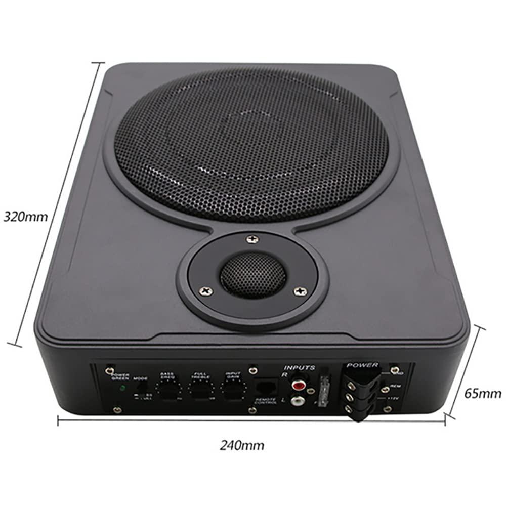 yiyibyus 8" 600w car slim under-seat active subwoofer highly active speakers and power amplifier subwoofer for car audio bass