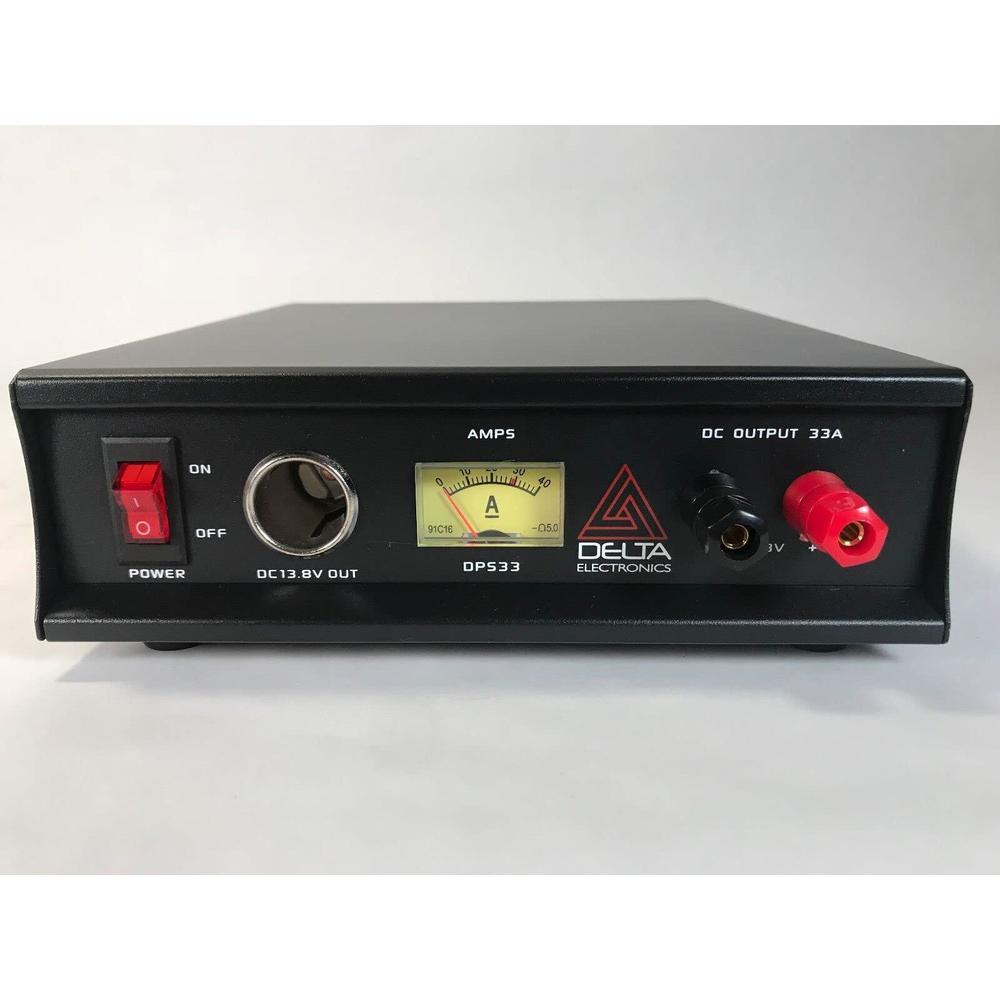 delta dps33 33 amp 12-13.8c ac/dc power supply w/amp meter for cb ham radio