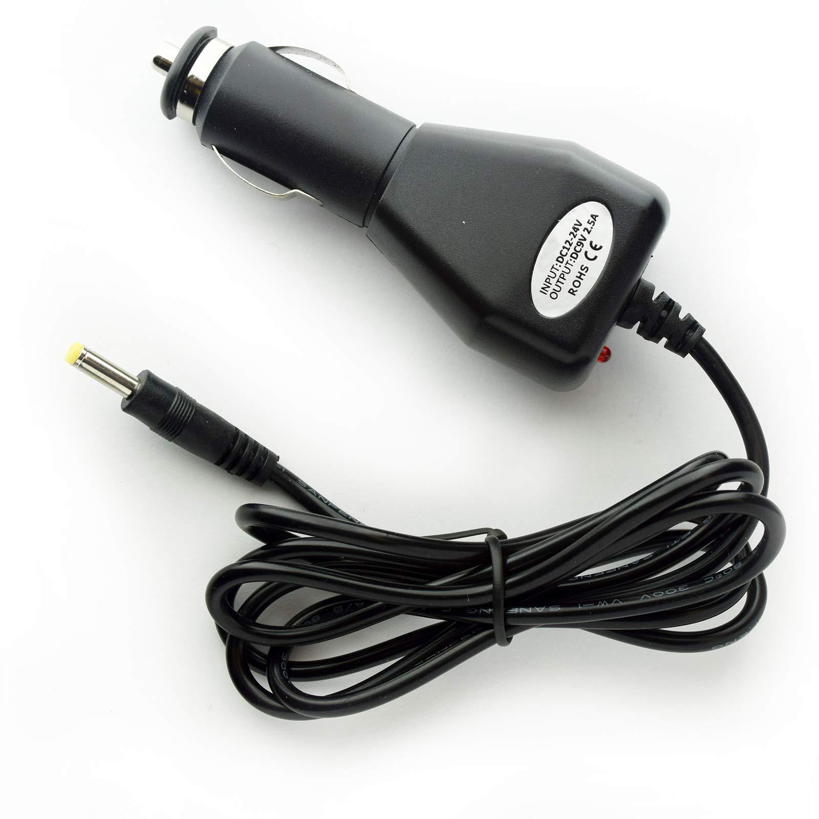 myvolts 9v in-car power supply adaptor compatible with vtech innotab 3 pink learning tablet